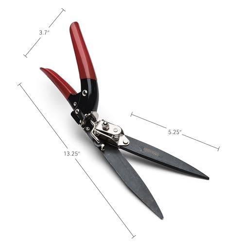Kings County Tools Grass Shears - Garden Clippers with Rotating Handle