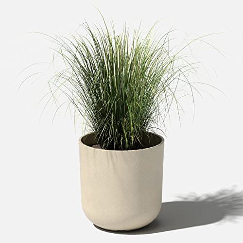 Veradek Mason Series Lima Planter - Large Round Outdoor Planter - color: Sand, size: 10 inches