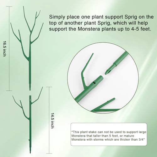5 Pack Stackable Plant Support Stakes, Climbing Plant Support Structures for Monstera, Pothos, Philodendron Garden Plant Stakes for Indoor Outdoor Plants - size: 28" - 5 Pack