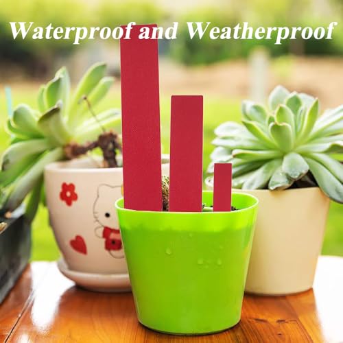 100 Pack Plant Labels- Waterproof Garden Markers, Durable Plant Tags for Seedlings,Vegetables,Indoor & Outdoor Gardening(Red) - color: Red
