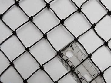 Poultry Netting 1" or 2" Mesh Heavy Knotted Nets Aviary Gamefowl Quail Chicken Bird Block Net Long Lasting Break/Burst 85/245 lb Polyethylene 8-10 Year Lifespan (12.5' X 100', 1) - size: 12.5' X 100'