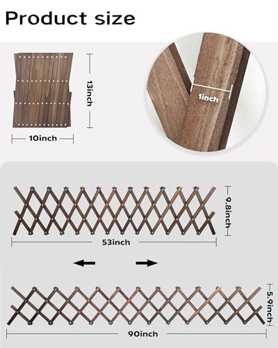 Expandable Wood Trellis for Climbing Plants & Wall Decor, French Country
