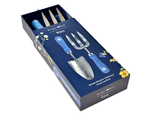 Burgon & Ball British Meadow Trowel and Fork Set, 29 cm Length