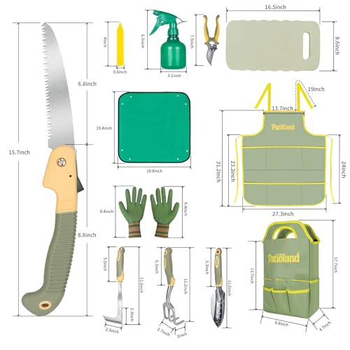 Green Garden Tools Set 26-Piece, Gardening Gifts for Women Men - color: green-26pcs