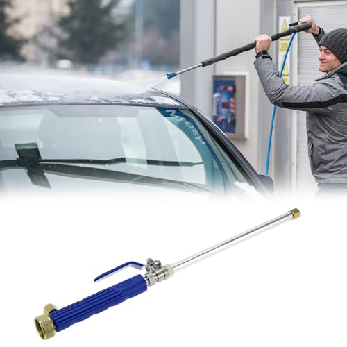 QWORK High Pressure Power Washer Wand, Water Hose Nozzle with 2 Spray Tips, Adjustable Watering Sprayer Cleaning Tool
