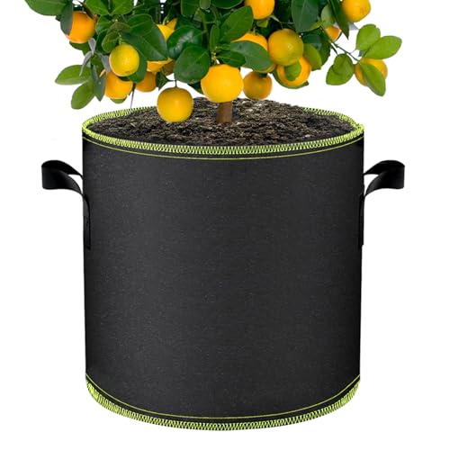 Grow Bags 1 Pack 7 Gallon Plant Pots 300G Nonwoven Fabric Garden Nursery Pots with Handles for Plants Potato Tomato Vegetables Flowers Grow Bags - size: 7 Gallon