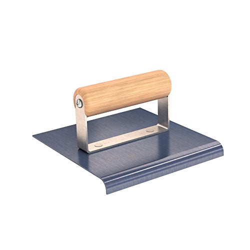 Bon 22-777 6-Inch by 6-Inch Blue Steel Sidewalk Edger with 3/8-Inch Radius and 1/2-Inch Lip with Wood Handle - size: 3/8-Inch Radius and 1/2-Inch Lip, style: Classic