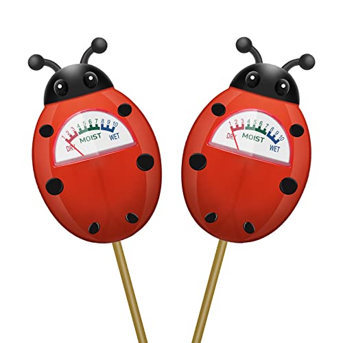 UNIWA Soil Moisture Meter, Plant Moisture Meter, Gardening Tool Kits for Plant Care - color: Red 2Pack