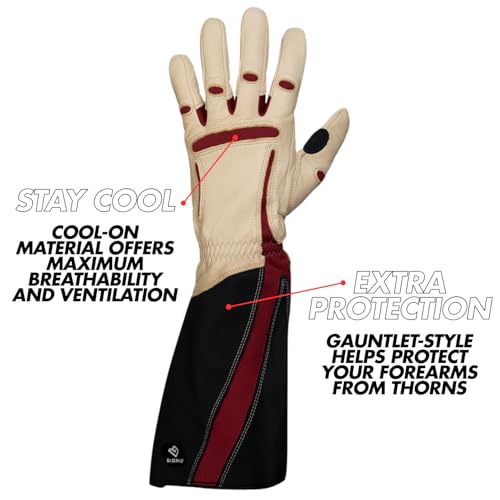 Bionic Women's Rose Pruning Gardening Gloves (One Pair)