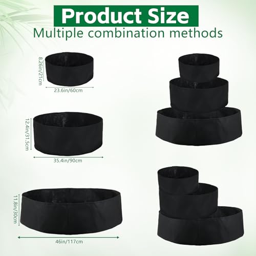 3 Tiered Fabric Strawberry Planter 48 36 24 inch Strawberry Tower Planter Stackable Planters Strawberry Grow Kit