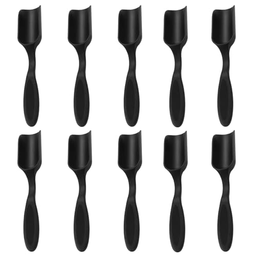 10Pcs Plastic Mini Gardening Shovel Spoons, All Black - color: All Black(10pcs)