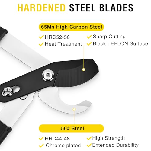 Yesker 29 Inch Loppers for Tree Trimming Heavy Duty Bypass Loppers Powerful Gear Action Sharp Steel Blade Tree Trimmer up to 1.5" Dia Cut Capacity Non-slip Handle Branch Cutter for Garden Maintenance - size: 29" Loppers