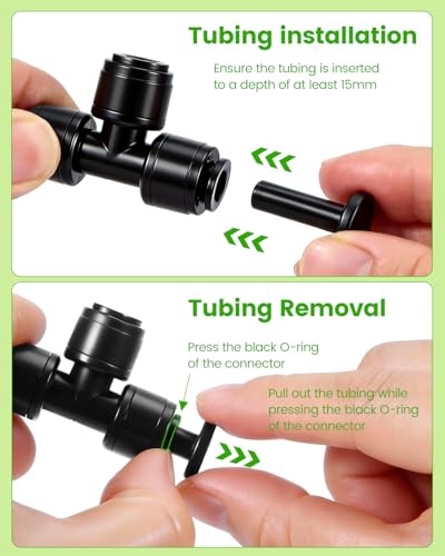 60 Pack Drip Irrigation Parts, Quick Connect 1/4" End Cap Fittings for Garden, Farm & Greenhouse Irrigation Systems - size: 60 Packs 1/4" End Plugs for 1/4" Quick Tee