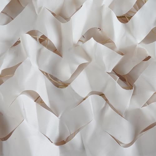 Sposuit Camo Netting - Camouflage Net 10x20 20x20 10x10 5x10 5x20, Military Camo Netting for Hunting Bulk Roll, Camo Tarp Sunshade Net for Party Decorations, Sunshade, Camping Ghillie Netting - color: Beige, size: 10ft x 10ft(3M x 3M)