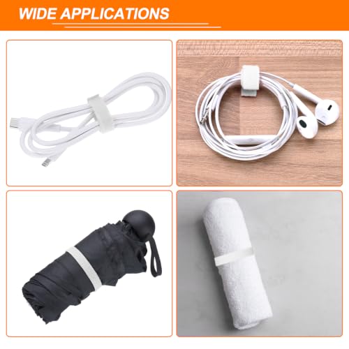 HARFINGTON Garden Plant Tape 16.4ft 25/64" Reusable Ties Strap White - color: White, size: 16.4ft x 25/64"