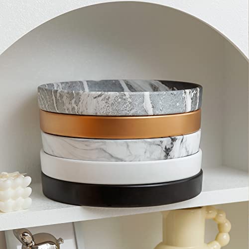 9 Inch Large Ceramic Saucer - Drainage Tray for Plant Pot (Gold) - color: Gold, size: 9 Inch