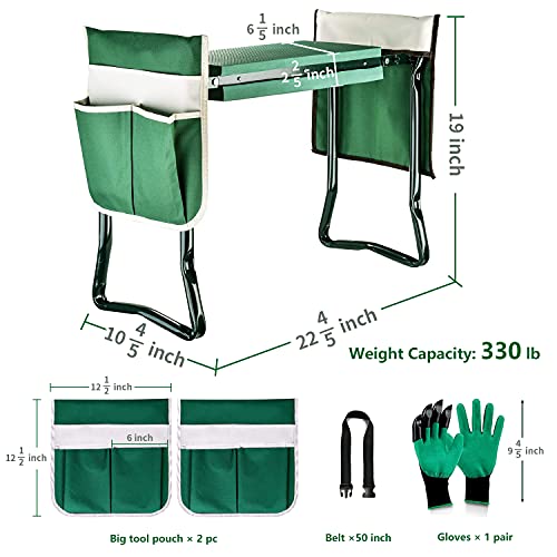 BESTHLS Garden Kneeler and Seat,Foldable Gardening Stool with Thick Pad - size: Style B