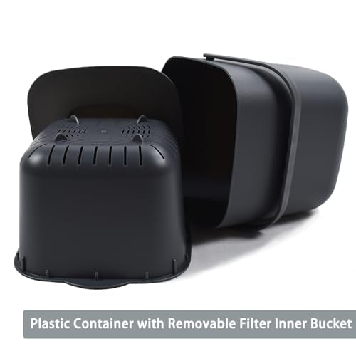 4-Liter Kitchen Compost Bin, Dark Gray - color: Gray