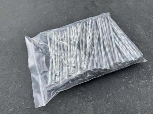 Sandbaggy 6 Inch Galvanized Artificial Turf Stakes - Spiral Landscape Nails - Ground Spikes/Pins for Synthetic Grass, Lawn, Edging, Weed Barrier Fabric, Garden (Steel (7 Gauge), 6000)
