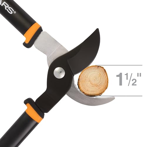 Fiskars 24" Garden Bypass Loppers, Tree Trimmer with 1.5" Cut Capacity - style: 24" Standard Bypass