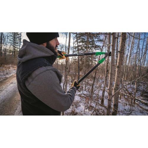 Hooyman Forged Loppers and Ratchet Pruner with Heavy Duty Steel Construction, Ergonomic No-Slip H-Grip Handles, and Blade Lock for Gardening, Land Management, Yard Work, Trimming, Pruning, and Outdoor - style: Forged Loppers