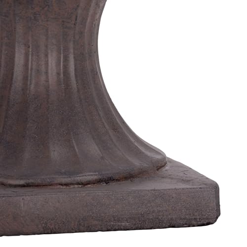 SAFAVIEH Outdoor Arden Concrete Planter Pot, 15.4" Brown PAT5044B