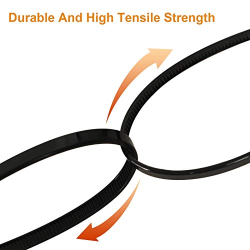 100Pcs 8Inch Heavy Duty Industrial Reusable Cable Wrap Ties - size: Reusable 8Inch 100Pcs