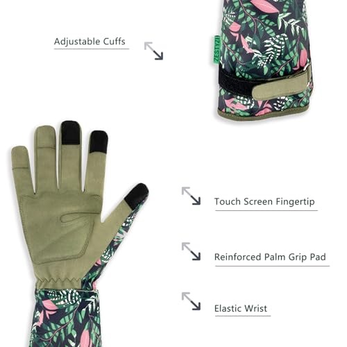 Gardening Gloves for Women, Rose Pruning Gloves Thorn Proof, Breathable, Anti Scratch, for Yard & Outdoor Work
