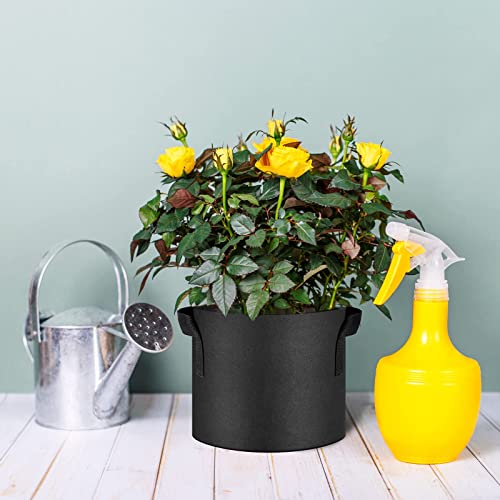JNYONG 12-Pack 30 Gallon Thickened Non-Woven Grow Bags - size: 30 Gallons