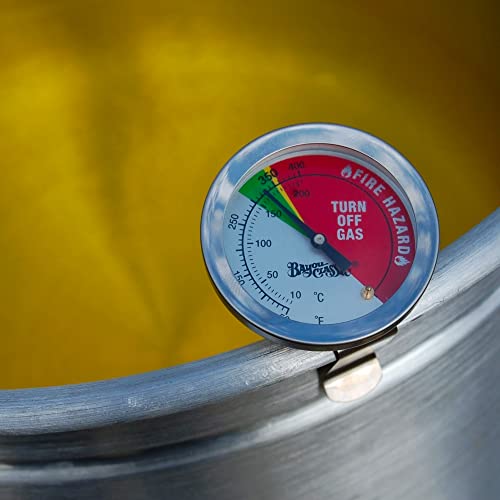 Bayou Classic - Stainless Steel Thermometer - Reusable Fry and Soup Thermometer for Cooking