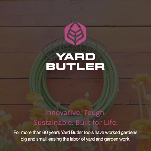 Yard Butler Heavy Duty Wall-Mounted Hose Hanger - Spiral Design, Green - color: Weathered Green, size: Spiral