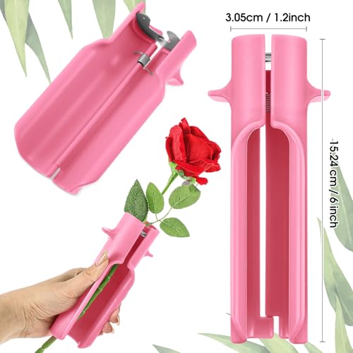 14 Pcs Rose Thorn Stripper Tool Florist Supplies for Women, Pink - color: Pink