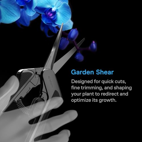 AC Infinity Ergonomic Pruning Shear 6.6”, Stainless Steel Curved Blades - style: Curved Blades