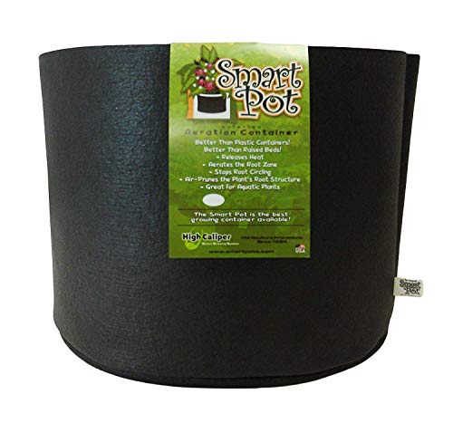 Smart Pots 200-Gallon Smart Pot Soft-Sided Container, Black - color: Black, size: 200-Gallon