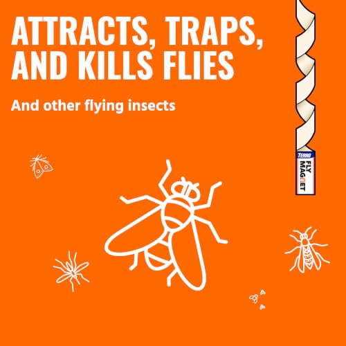 TERRO T518 Fly Magnet Indoor Housefly, 8 Count Pack, Sticky Fly Trap Indoor Hanging - size: 1 Pack