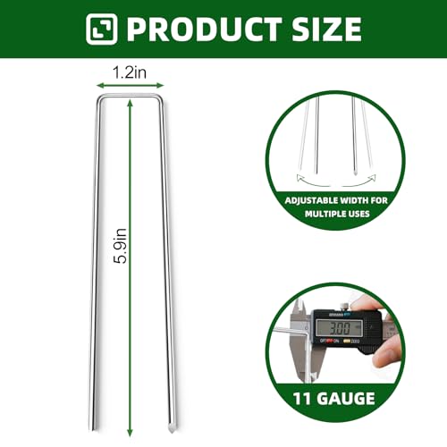 6 Inch Galvanized Landscape Staple