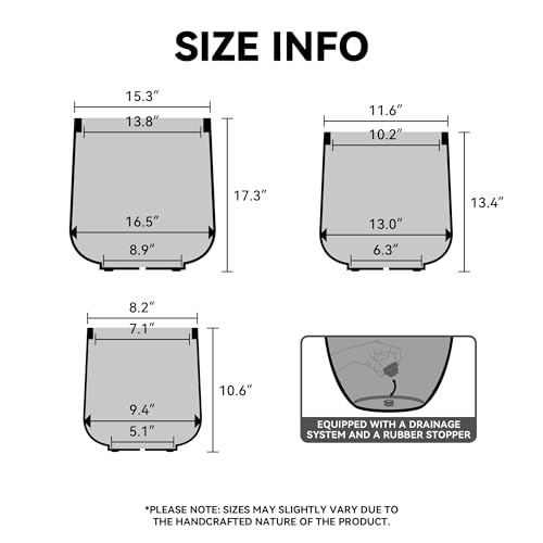 Kante Accent Round Curved Weathered Concrete Planter 13" Dia, Outdoor - color: Weathered Concrete, size: 11.6" D