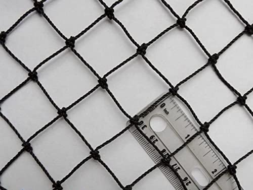 Poultry Netting 1" or 2" Mesh Heavy Knotted Nets Aviary Gamefowl Quail Chicken Bird Block Net Long Lasting Break/Burst 85/245 lb Polyethylene 8-10 Year Lifespan (6' X 150', 1) - size: 6' X 150'