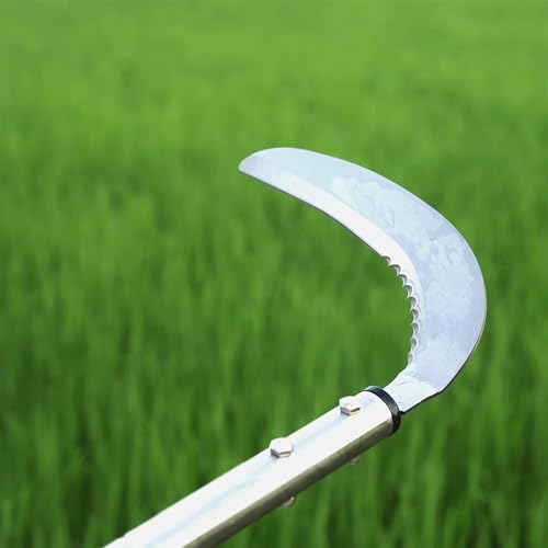 YEELOR Weeding Sickle, 51-Inch Adjustable Long Handle