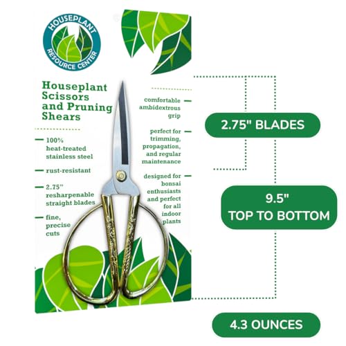 Houseplant Pruning Shears, Stainless Steel Scissors for Trimming & Notching