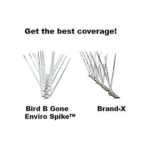 Bird B Gone EnviroSpike Plastic Bird Spikes, 50ft, Clear - size: 50 Feet Long