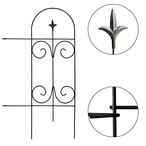 Thealyn 20ft x 32" Metal Decorative Halloween Fence(14-Panel Set)