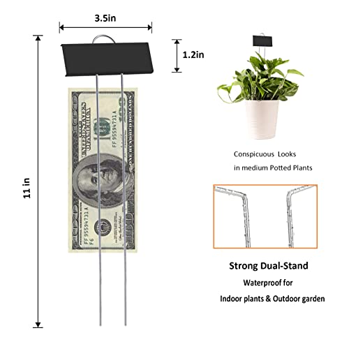 30pcs Plant Labels for Outdoor Garden Waterproof Plant Markers for Outdoor Plants, 11inch Metal Plant Tags and Labels Garden Markers for Seedlings Herbs Vegetable Greenhouse Gifts (Black) - color: Black
