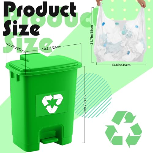 Geiserailie 1 Set 15L Green Compost Bin Kitchen - size: 15l