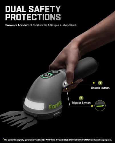 Fanttik Z10 Pro Cordless Hedge Trimmer for Yard, Garden, Lawn Care
