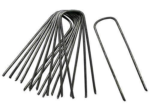 Green Vista 3/4 Inch Mesh Quality Landscape Pond Netting - 20' x 100' with 56 Steel Stakes