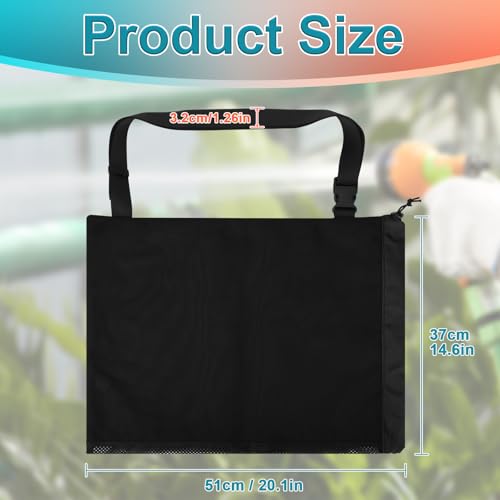 Cosmos Expandable Garden Hose Storage Bag Heavy Duty Water Hose Organizer Portable Extension Hose Holder Carrying Case with Drawstring Closure, Carry Bag Only (Hose Not Included)