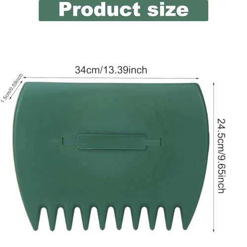 Leaves Grabber, 2pcs Handheld Hazelnut Leaf Scoop, Fast Lawn Remove Fallen Collection Garden and Yard Leaf Scoops Hand Rakes Used to Pick Up Leaves, Grass Clippings, Trash(Green)