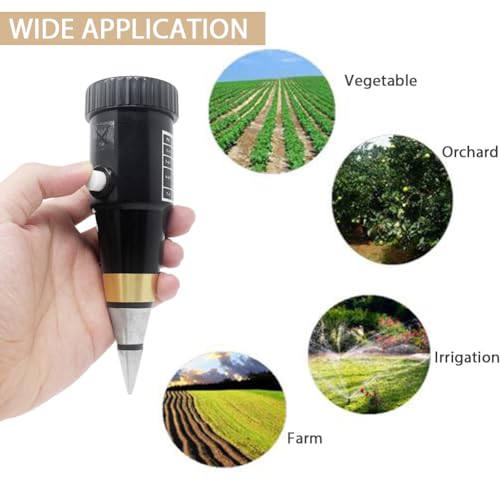 Soil Meter, VT-05 Soil Soil Tester Hygrometer Portable Plant Water Monitor for Garden Farms Lawns Potted Plants Indoor Outdoor