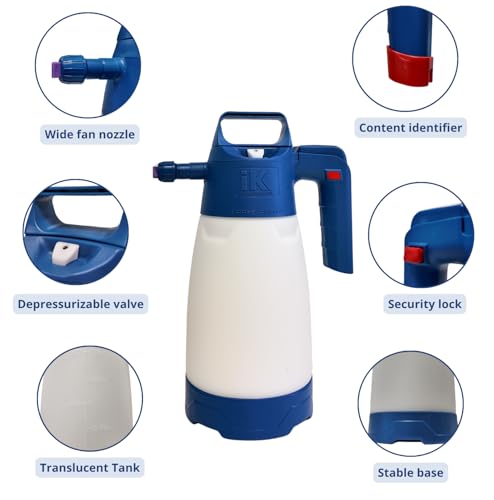 IK Foam Pro 2 ALK – Alkaline Foam Sprayer for Car Detailing, Cleaning & Industrial Use – 50 oz – High Safety, Fan Nozzle, Translucent Tank - color: Foam Pro 2 Alk